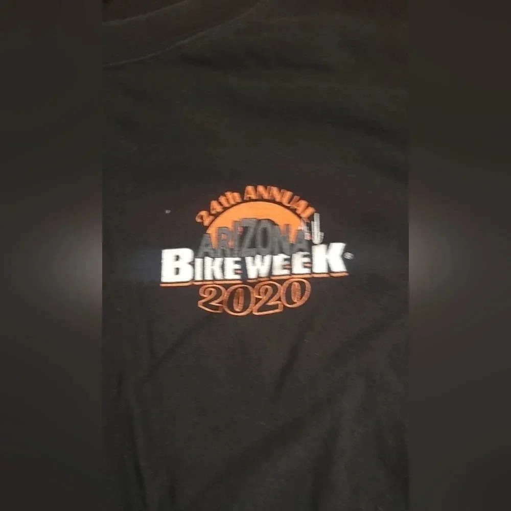 ARIZONA BIKE WEEK 2020 Scottsdale Black T-shirt Size XL - Picture 4 of 7